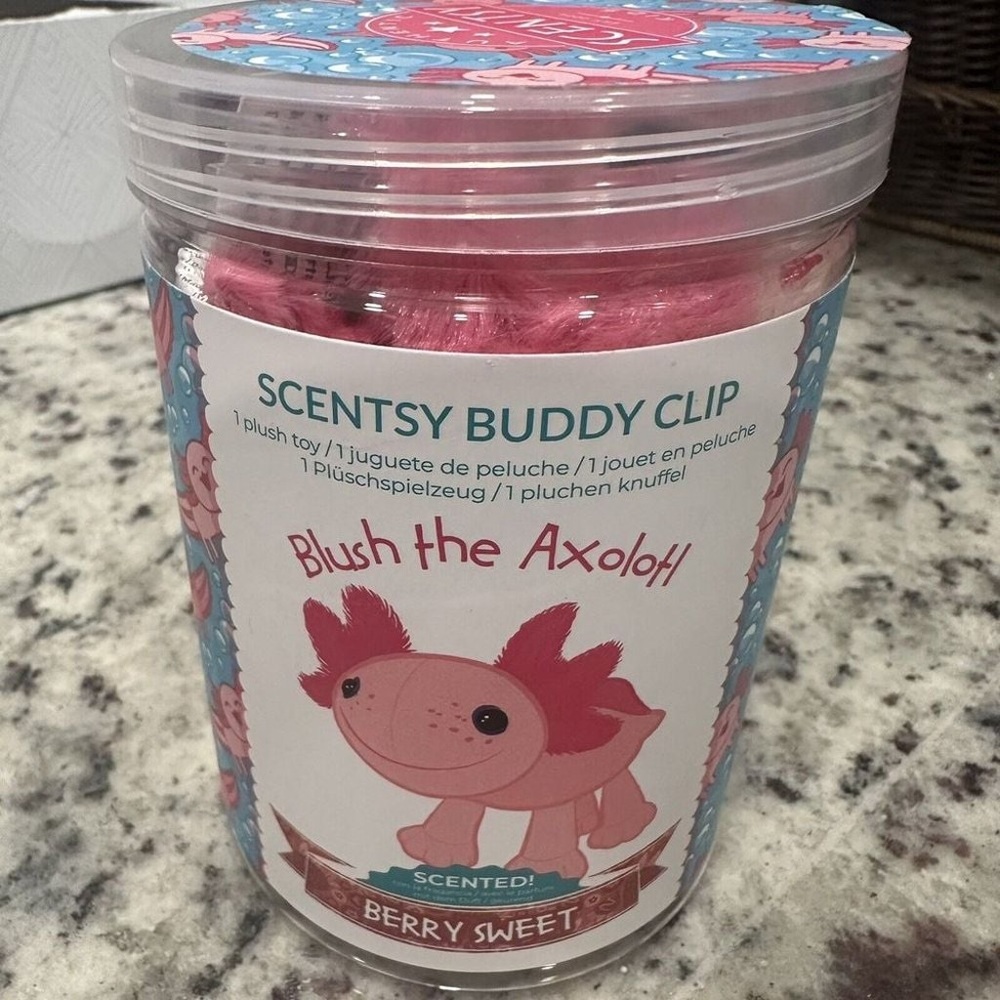 Scentsy Buddy Clip | Blush The Axolotl + Berry Sweet Fragrance [NEW]